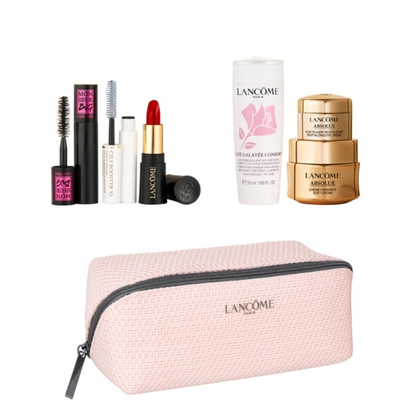 Lancome Other - Lancome 7 Piece Makeup Set Including Makeup Bag